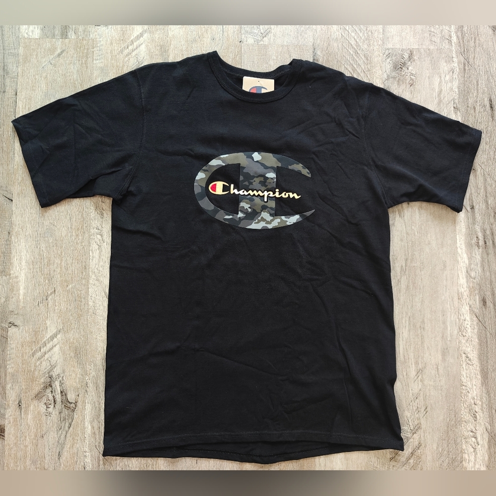 Champion Heritage T-Shirt Men's Black Camo Logo
